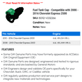 thumbnail image 2 of Fuel Tank Cap - Compatible with 2008 - 2016 Chevy Express 2500 2009 2010 2011 2012 2013 2014 2015, 2 of 2