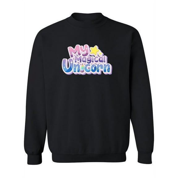 Magical Unicorn With Stars Sweatshirt Women -Image by Shutterstock, Female Large