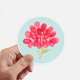 thumbnail image 1 of Pegatinas de pared redondo 10cm maleta portatil Motobike Decal 8pcs, 1 of 1