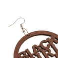thumbnail image 4 of 2x Pendientes De Para Mujer Pendientes Artesanales De Hechos Salvador Black Girl Pendientes de madera, 4 of 9