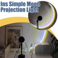thumbnail image 2 of YSABOXY Moon Lamp Projector Night Light,Sunset Table Lamp, Angle Bendable Brightness Adjustable Moon Atmosphere Projector,USB Tabletop Projection Light Nightlight for Home Decor, 2 of 5