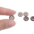 thumbnail image 4 of Uxcell 200pcs Sewing Button 3/8"(10mm) 4 Holes Wooden Round Craft Replacement Buttons, Brown, 4 of 5