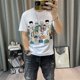 thumbnail image 3 of Camiseta de cuello redondo de anime para hombre, camisetas vintage con gráficos Kpop para hombre, ropa V, top Katoen 5xl, ropa de calle, dibujos de algodón, elegante, tallas S XL, 3 of 5