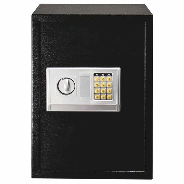 Electronic Digital Steel Safe Box with Key Lock for Home Business