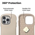 thumbnail image 3 of iFace First Class (Apple iPhone 14 Pro Max) Cute Shockproof Dual Layer Hard Phone Case for Girls Women Adults - Café Latte, 3 of 6