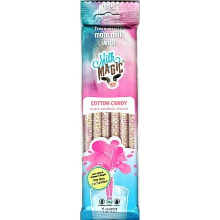 Got Milk? Cotton Candy Magic Milk Flavoring Straws, .16 oz, 6 count