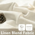 thumbnail image 3 of DriftAway 100% Blackout Natural Linen Curtains for Bedroom 108 Inch Long Double Layer Drape Farmhouse Thermal Insulated 3 Inch Rod Pocket Back Tab Full Light Blocking 2 Panels for Living Room Nursery, 3 of 8