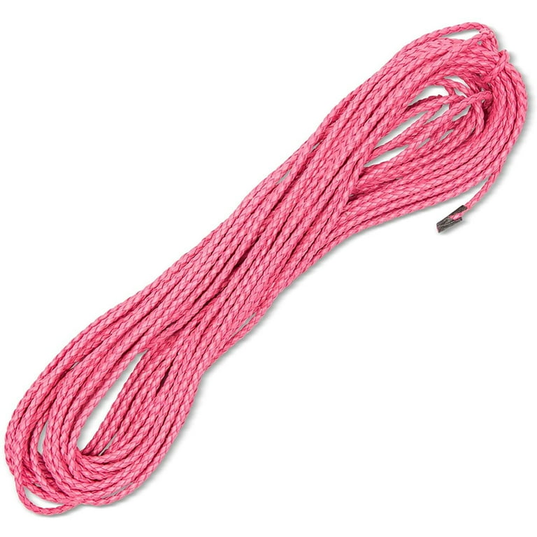 PINK LEATHER CORD, 2mm Round Leather Cording 12 Feet Great for Leather  Wraps, Choose from Granada Burgundy, Pinks or Reds