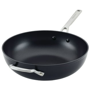 Circulon 14 Elementum Hard-Anodized Nonstick Covered Wok with Side  Handles, Oyster Gray - AliExpress