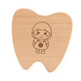thumbnail image 4 of Caja de almacenamiento de dientes de bebé Saver Box Wood con compartimentos Soporte de almacenamiento de dientes Contenedor de dientes para niños para Chica, 4 of 8