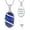 Lapis Lazuli, variant on JKR Urn Necklaces 925 Sterling Silver Dainty Gemstone Cremation Jewelry Memorial Jewelry for Women