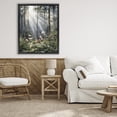 thumbnail image 3 of Stupell Industries Farmhouse Sunlit Woods In Morning Black Floating Frame Canvas Art, 25 x 31, by Franklyn Gregory, 3 of 8
