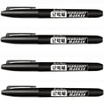 thumbnail image 2 of Marcador Permanente StandingBlack 4 Pzas Negro VentDepot Punta redonda mediana, 2 of 2