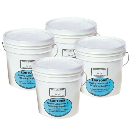 Lortone Large 4-Step Kit Includes 5 lbs. each of coarse & fine abrasives, pre-polish & polish