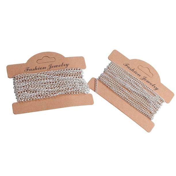 Cadena de eslabones trenzados para hacer joyas, llaveros, tobilleras, cadena de cable curvada 1 color