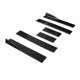 thumbnail image 5 of Extensiones de faldón lateral para coche, 2,2 m, divisores universales, labios difusores, faldón lateral negro, 5 of 9