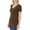 Americano, variant on Niobe Clothing Womens V-Neck Cotton Short Sleeve Long T-Shirt Top