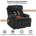 thumbnail image 5 of Felizpace Oversized Power Lift Recliner Chairs for Elderly with Heat and Massage, Dual Motor Infinite Position Recliner, Headrest Adjustment & Hidden Storage, Polyester, Dark Gray, 5 of 9
