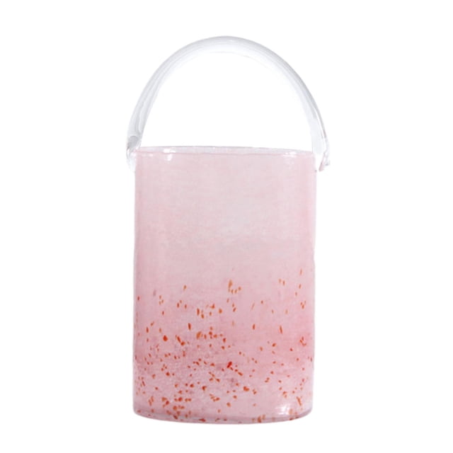 Cesta de del florero del bolso de cristal con decoración de Cubo grande Sunnimix Florero creativo