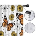 thumbnail image 4 of Blackout Kids Curtains,White Butterfly Flower Dot Pattern Childrens Insulated Curtains Set Of 2,Bedroom Essentials,Toddler Room Decor 42"x84", 4 of 5