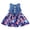 Blue, variant on Tennyeal Girl 4th Of July Dress Toddler Dress Girls Summer Independence Day Sleeveless Star Print Frilly Denim Patchwork Dress Sundress Princess Dress for 6-12 Months,Blue