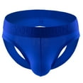 thumbnail image 2 of Ohufall Mens Underwear Men Casual Solid Hollow-carved Design Sexy Breathable Low Waist Underwear Pants Clearance, 2 of 3