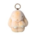 thumbnail image 3 of Bunny Plush Keychain key 6" Cute Chains for Women Plush Bag Charm Easter Basket Stuff Mother's Day Gifts Khaki, 3 of 8