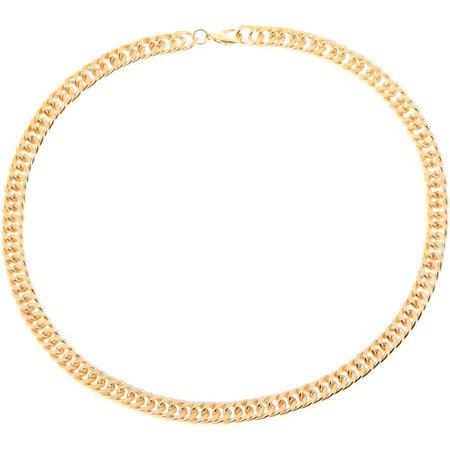 1Pcs Iron Cuban Link Chain Necklaces for Women Cuban Link Pendants Decoration Golden Pendants Jewel for Women Birthday Festival Elegant Gifts DIY Personalized Jewelry 450mm