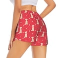 thumbnail image 3 of Xecao's Labrador Retriever Dog for a double-layer running short for women, perfect for gym, tennis, and more, featuring a convenient pocket., 3 of 9