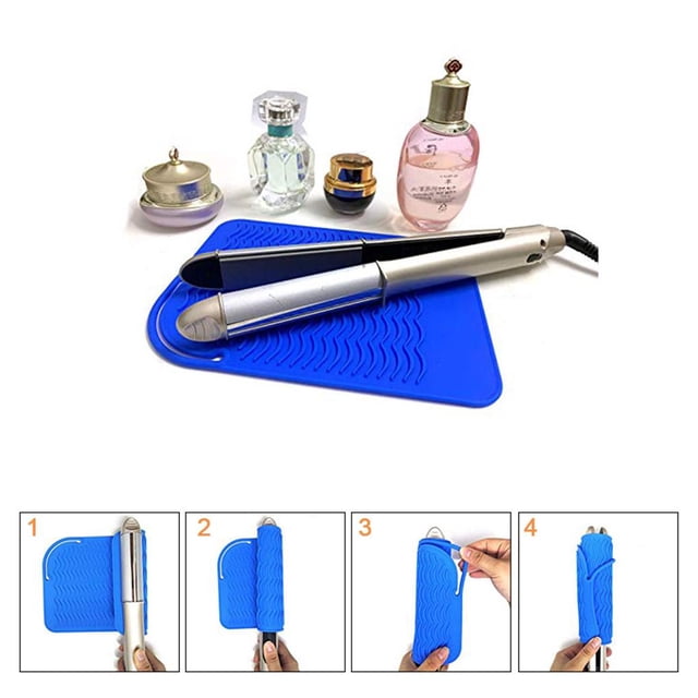 VONKY Tapis de Fer Plat Pochette de Rangement Professionnelle Résistante à la Chaleur pour Protection No.2 1ensemble
