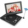 thumbnail image 1 of 9.8 "Portable DVD Player, Mini TV 3D TV Sound 270 ° Rotating Screen, FM Radio Function Play CD / DVD / VCD / EVD / MPEG4 Disc / USB Stick / SD / MS / MMC Memory Card, etc. (EU), 1 of 4