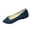 Dark Blue -LF24, variant on Domzle Flat Shoes for Women Slip On Comfortable Walking Ballerina Shoes Ladies Cute Ballet Flats Low Wedge Faux Suede Pointed Toe Pumps Shoes Hot Pink