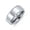 Silver, variant on Bling Jewelry Mens Beveled Edge Gunmetal Black Silver Titanium Wedding Band Ring Comfort Fit 8MM