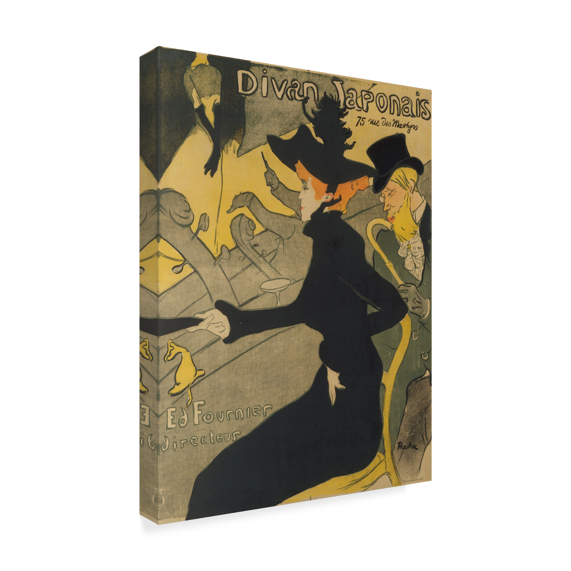 Trademark Fine Art 'Divan Japonais' Canvas Art by Henri De Toulouse Lautrec