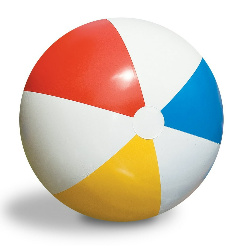 Swimline Inflatable 36 in. Classic Rainbow Beach Ball For Pool or Lake