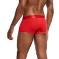 thumbnail image 4 of Pounoo New Boxers for Men Underwear Letter Printed Briefs Shorts Bulge Pouch Underpants Comfortable Mens Boxers Briefs Men's New Arrivals Underpants Red, 4 of 8
