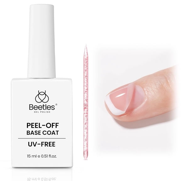 Beetles Peel off Base Coat, Air Dry Gel Polish Primer, 15 mL