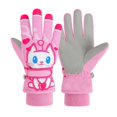 thumbnail image 3 of Guantes para niños, para esquiar, para niñas, de algodón, resistentes al viento, cálidos, antideslizantes, impermeables, bonitos, 3 of 4