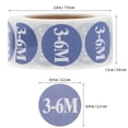 thumbnail image 2 of FRCOLOR Size Sticker 2 Rolls Month Size Paper Sticker Label Clothing Size Adhesive Printed Sticker,0.87"X0.87"X0.04", 2 of 4