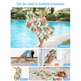 thumbnail image 3 of Tropical Fruit Beach Towels Blanket Soft&Absorbent Quick Dry Microfiber Watermelon Rustic Plaid Pool Towels for Swimming ,Yoga, Sports, Gym, Camping,Large 35X70in, Red Green, 3 of 8