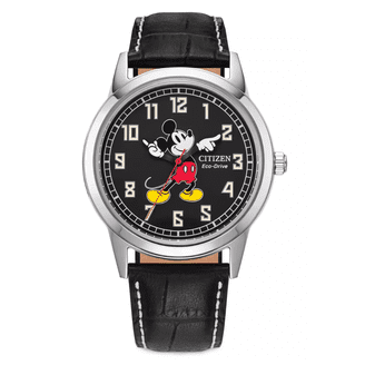 Disney Parks Mickey Mouse Silhouette Stainless Steel Quartz Watch