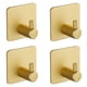 thumbnail image 2 of Ganchos de pared - Ganchos autoadhesivos para puertas de baño y cocinapaquete de 4 (dorado) Ndcxsfigh Nuevos Originales, 2 of 6