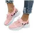 thumbnail image 1 of Leopard Chunky Walking Shoes for Women Comfortable Mesh Memory Foam Workout Tennis Running Sneakers, 1 of 4