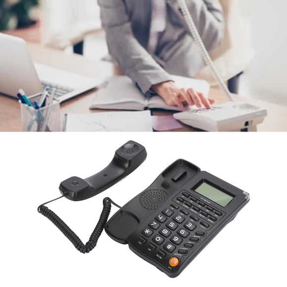 Big Button Phone for Seniors, Desktop Telephone with 16 Bit HD Screen, Landline Phones for Home Hotel Office