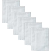 Ruvanti 10 Pack Newborn White Cloth Diapers - 100% Organic Cotton Pre Fold Cloth Diapers, Reusable Baby Diapers, Extra Large 13X19 inch Burp Clothes for Baby Girl, Boy, Toddler,