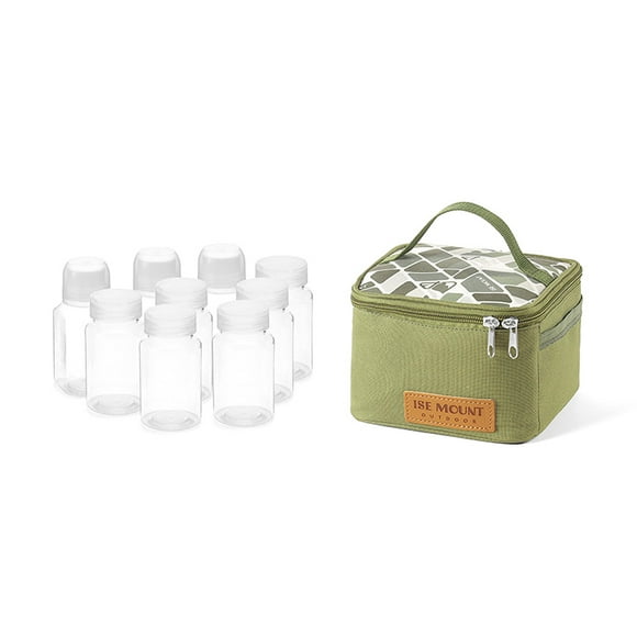 Distributeur d'Assaisonnement Shaker Kit de Voyage avec Sac de Rangement