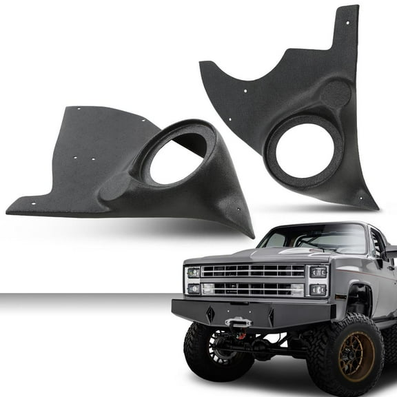 PIT66 Speaker Kick Panels Fit for 1973-1987 Chevy and GMC Pickup Trucks, Jimmy, Blazer, Suburban and Crew Cabs/Fit for Non A/C Trucks or Trucks with Dealer Installed AC