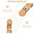 thumbnail image 5 of 2pcs PU Leather Sew on Toggle Closure Buckles Purse Tab Closure PU Leather Snap Toggle Sew on Bag Roller Buckles, 5 of 9