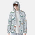 thumbnail image 3 of Pofeuu Spaceship Print Sun Protection Outdoor Lightweight Full Zip UV Cooling Hoodie Long Sleeve Summer Clothing for Outdoor Hiking-3X-Large, 3 of 5