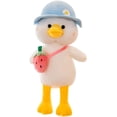 thumbnail image 5 of Peluche de peluche HUOGUO con forma de pato, 30 cm, con bolsa de fresas, 5 of 5